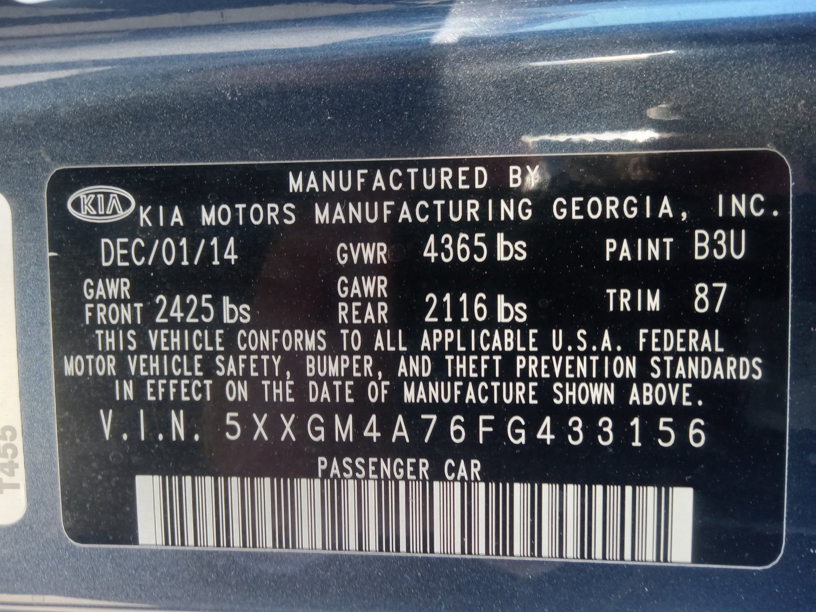 2015 Kia Optima LX - Photo 18